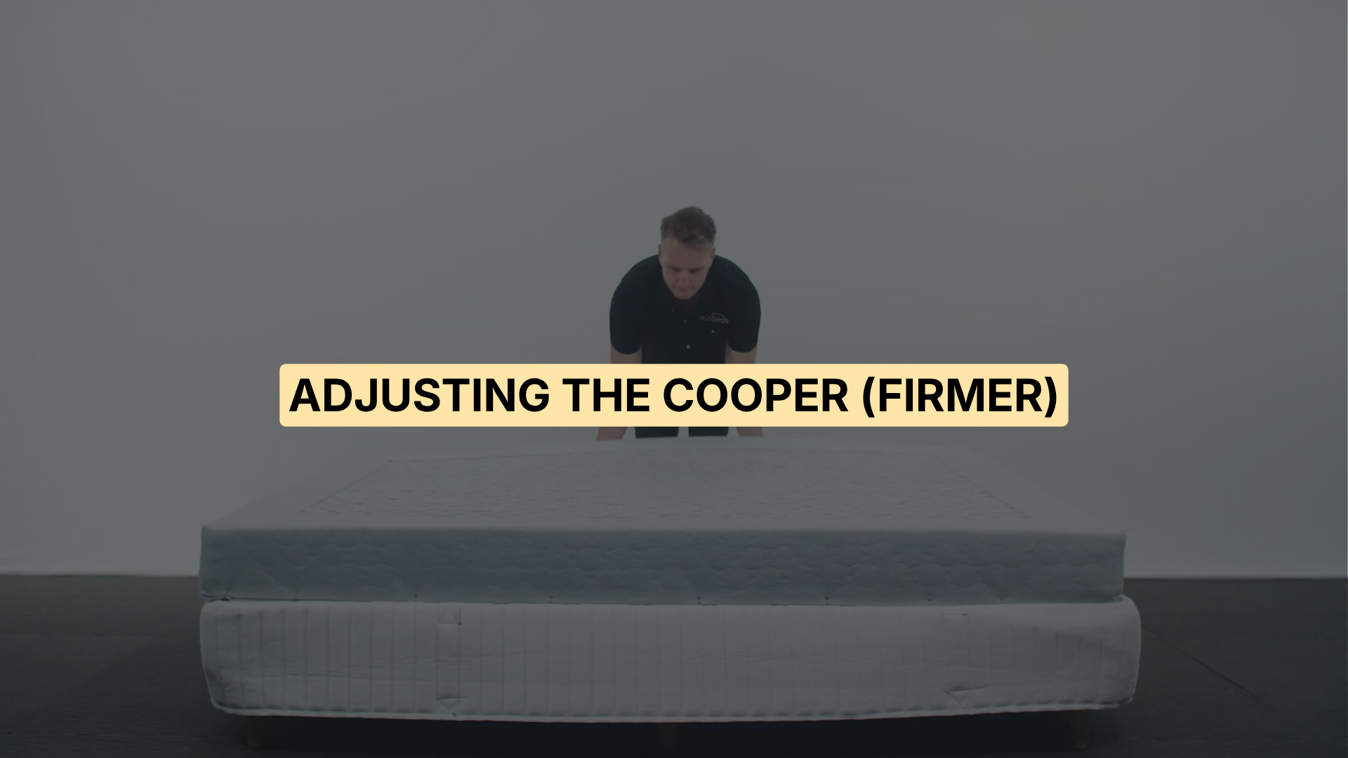 Adjusting the Cooper mattress (firmer)