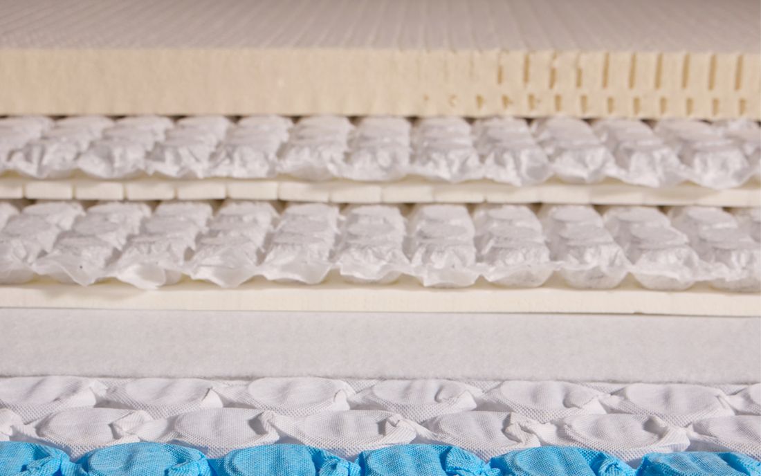 Accessible layers inside an Ausbeds mattress